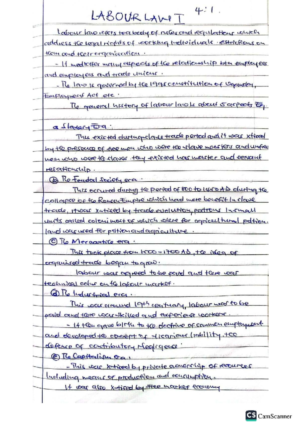 Labour Law 1: Summary of Key Concepts and Regulations - Studocu