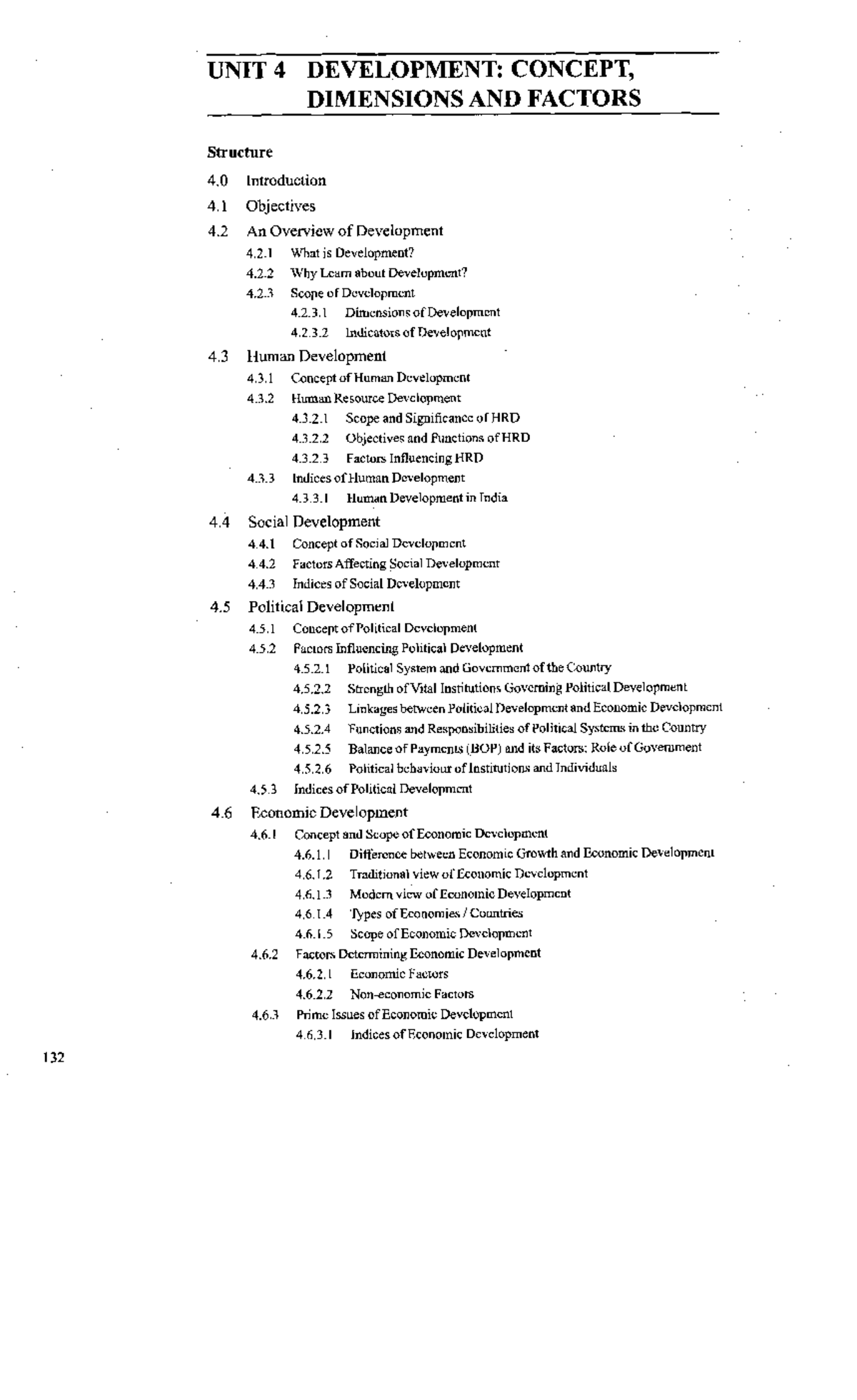 UNIT 4: DEVELOPMENT - CONCEPTS, DIMENSIONS & FACTORS IN EXTENSION ...
