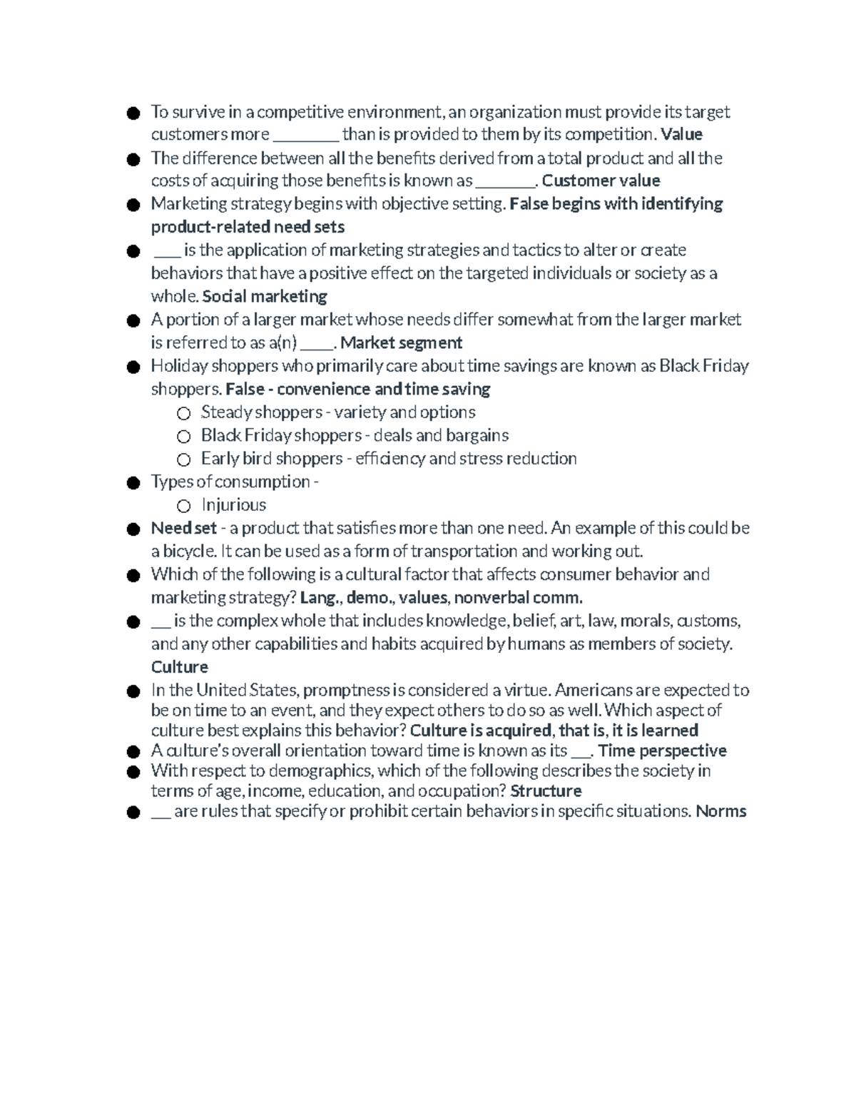 Mktg 450 Exam 1 Study Guide: Key Concepts & Marketing Strategies - Studocu
