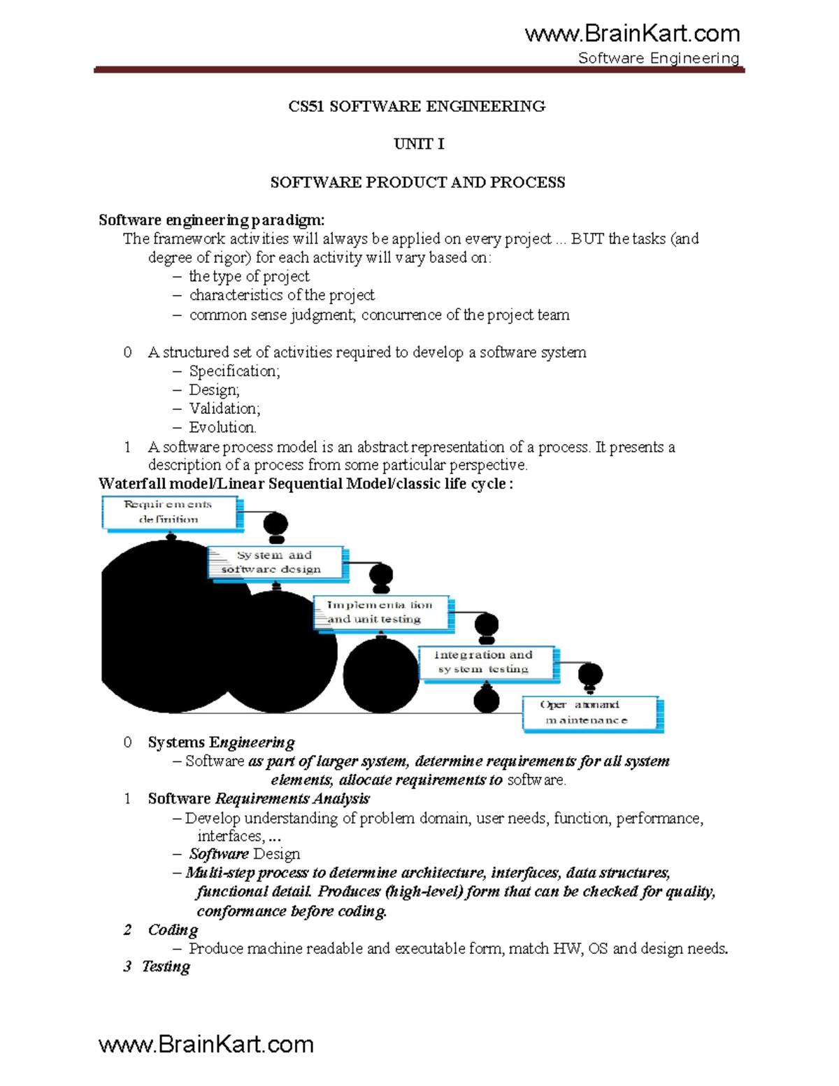CS8494, CS6403 Software Engineering - Comprehensive Study Notes - Studocu