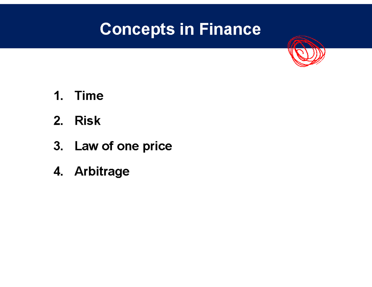 4. Lecture Week 1 Concepts in Finance - Time, Risk, and Present Value ...