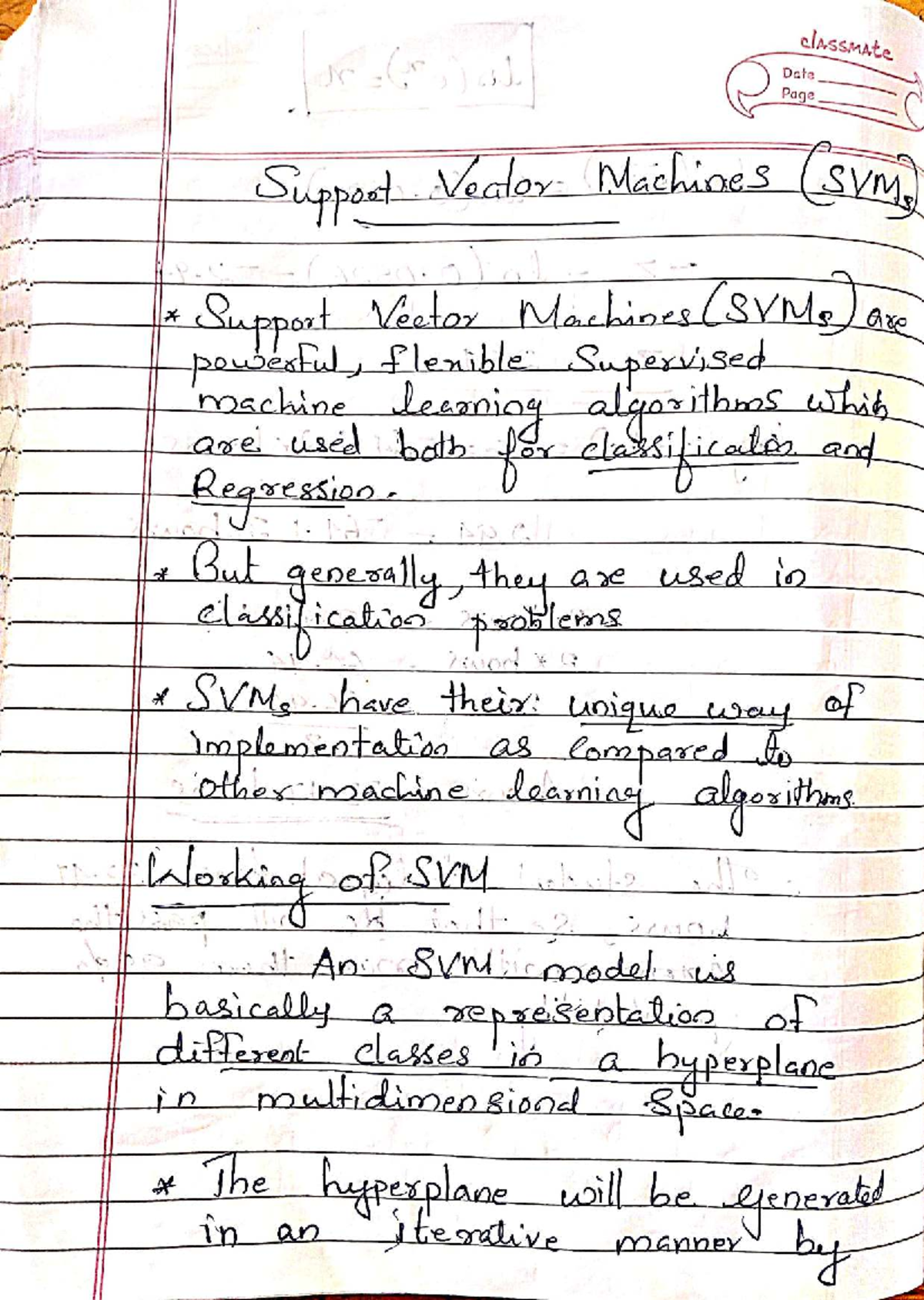 NLP Notes for Course SVM 301: Key Concepts and Techniques - Studocu