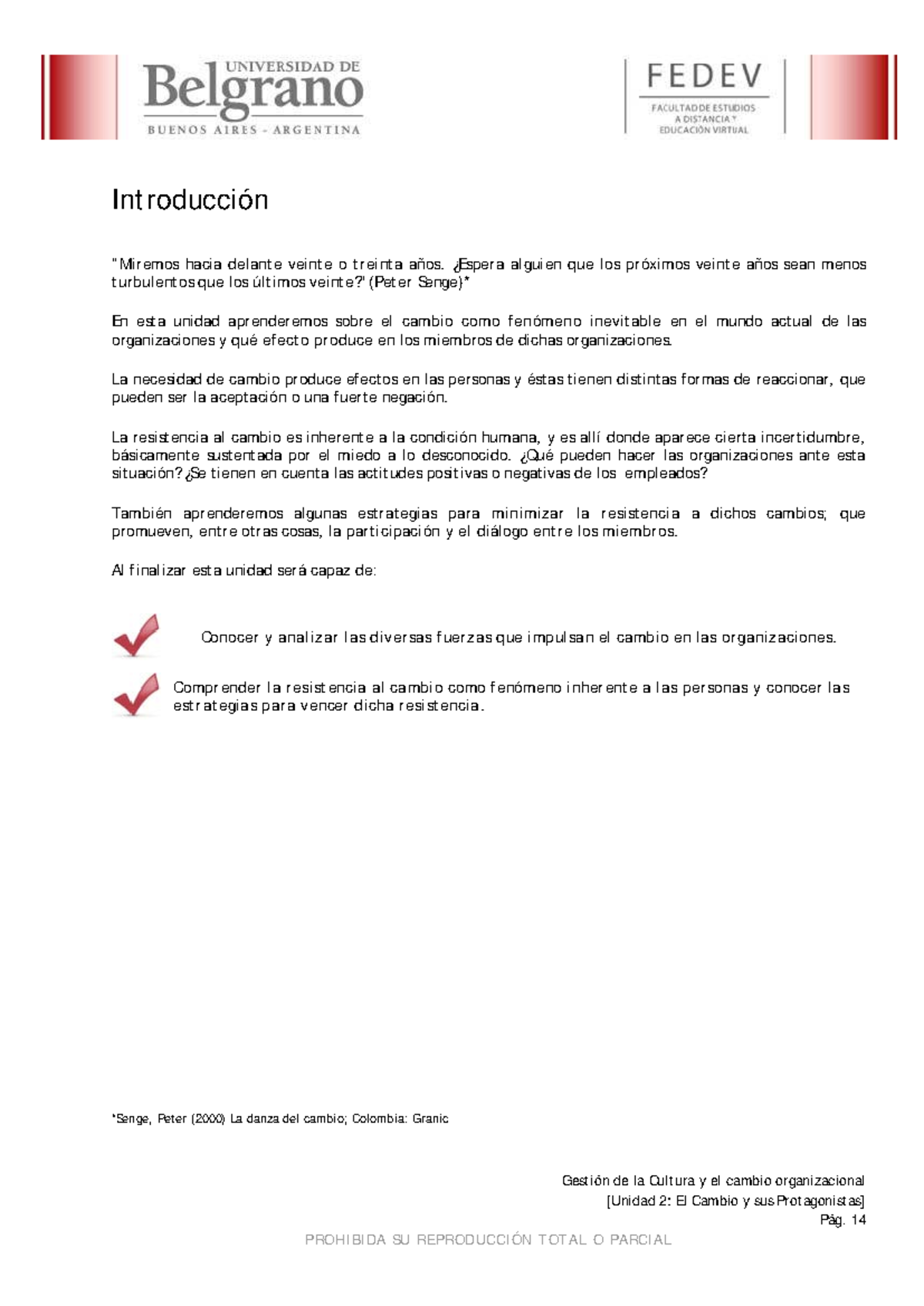 Gestión de la Cultura y el Cambio Organizacional 2: Resistencia y ...