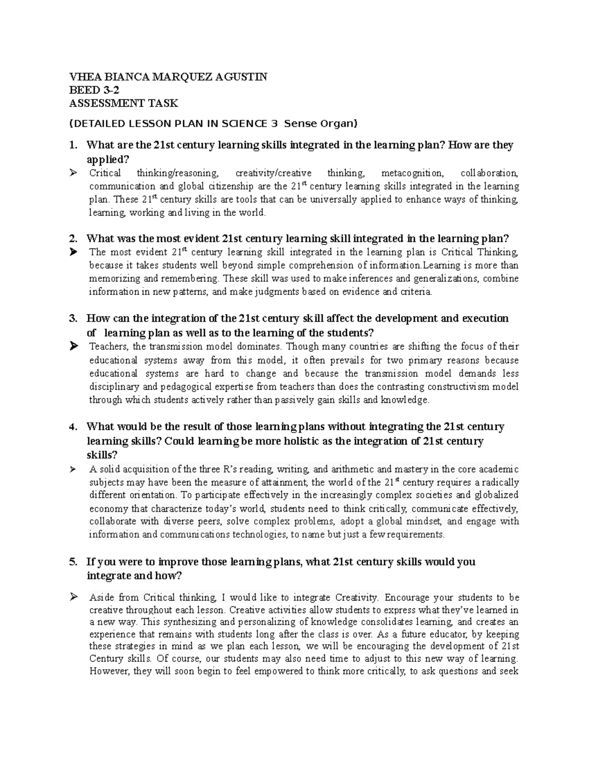 Assessment-TASK VHEA - bgyh - VHEA BIANCA MARQUEZ AGUSTIN BEED 3 ...
