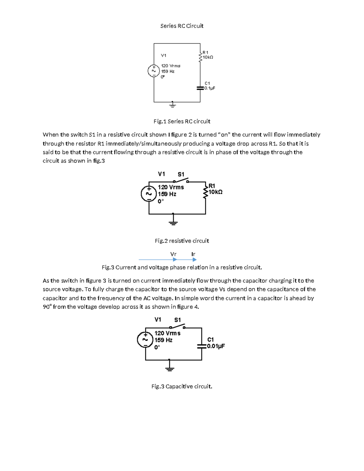 RC Circuit Analysis: Series and Parallel Configurations (ENG 101) - Studocu