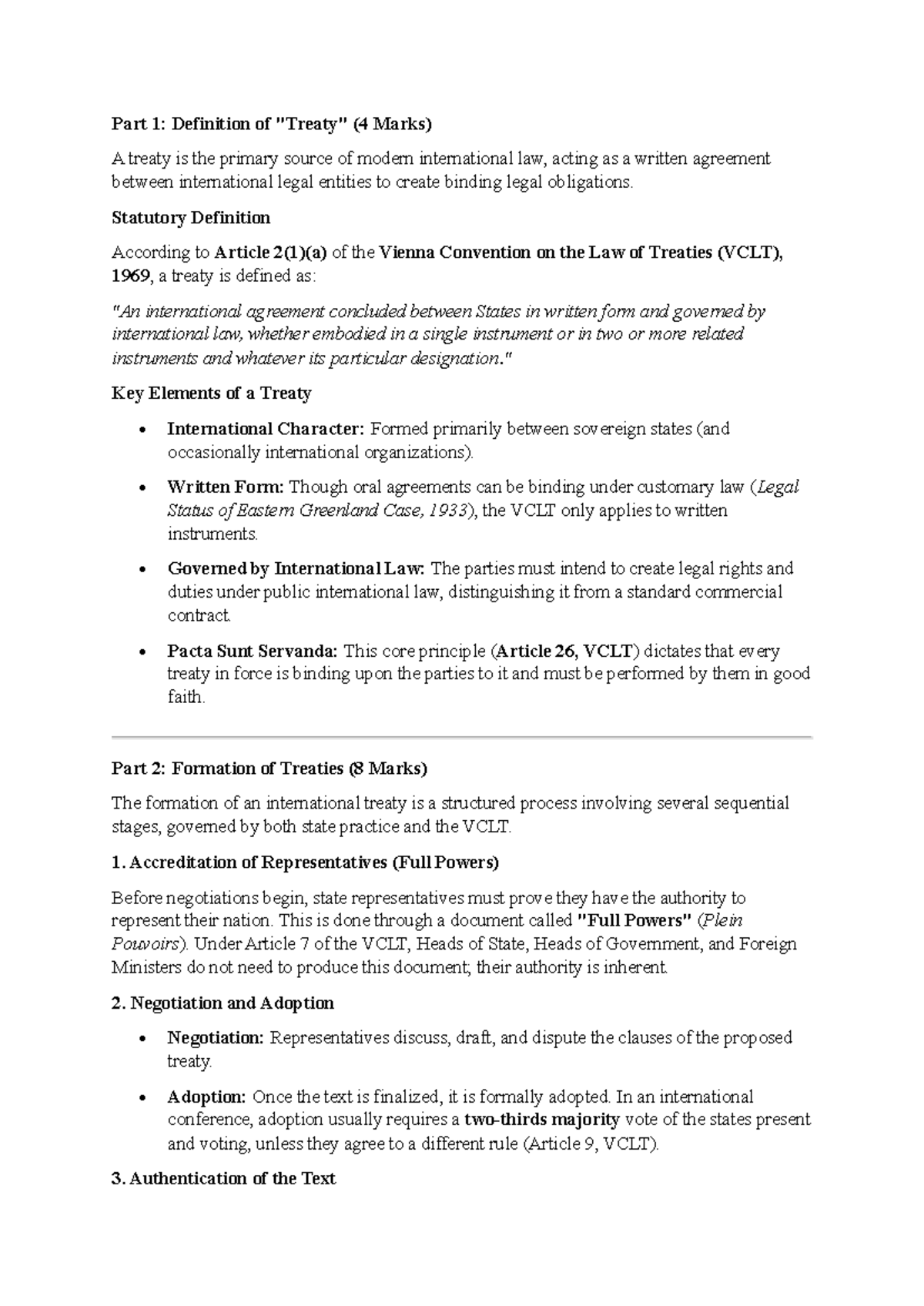 Public International Law: Key Concepts and Treaty Formation (PIL 101 ...