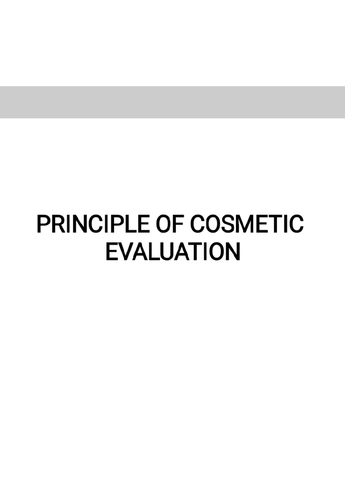 Sebumeter Insights: An Overview of Cosmetics Measurement - Studocu