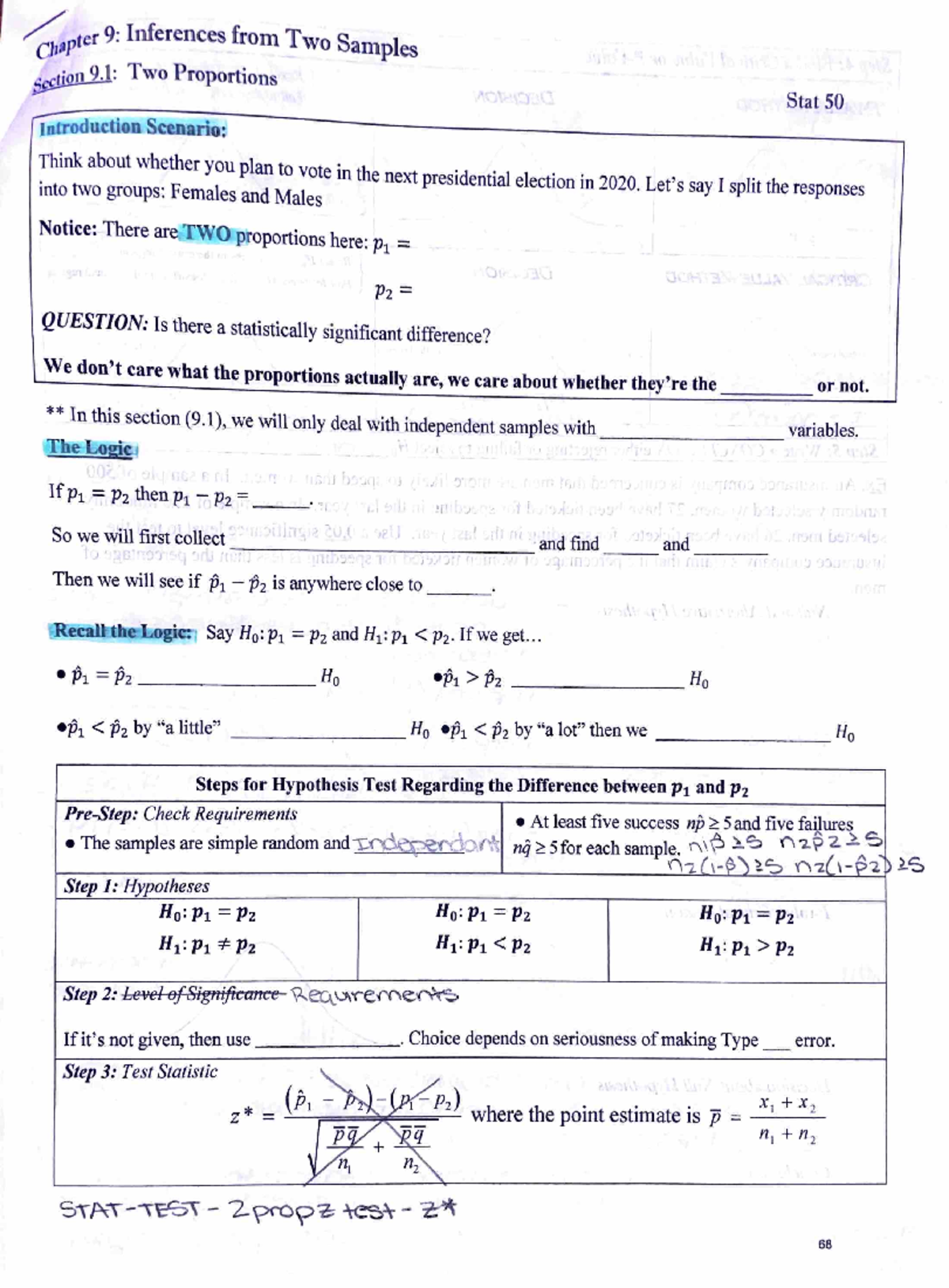 Stat 50 Final Exam Review: Hypothesis Testing & Confidence Intervals ...