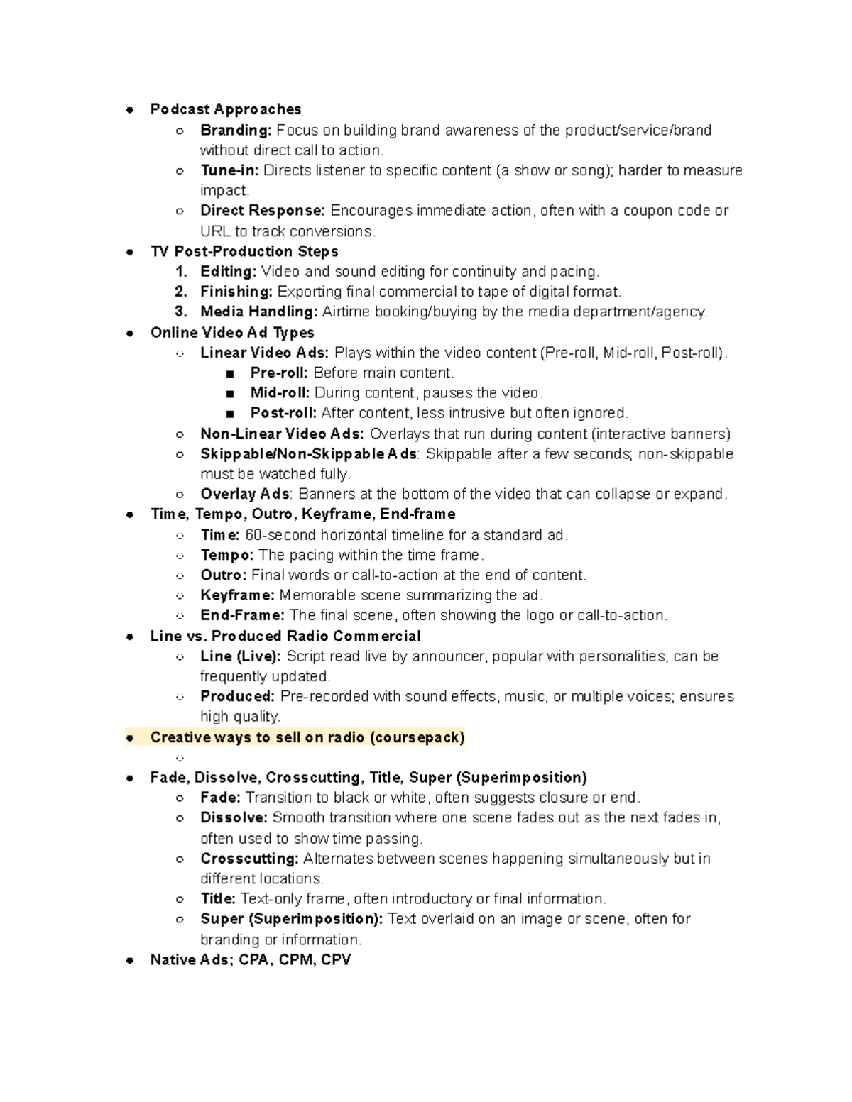 SMAD 342 Exam 2 - Comprehensive Study Guide for Podcasting ...