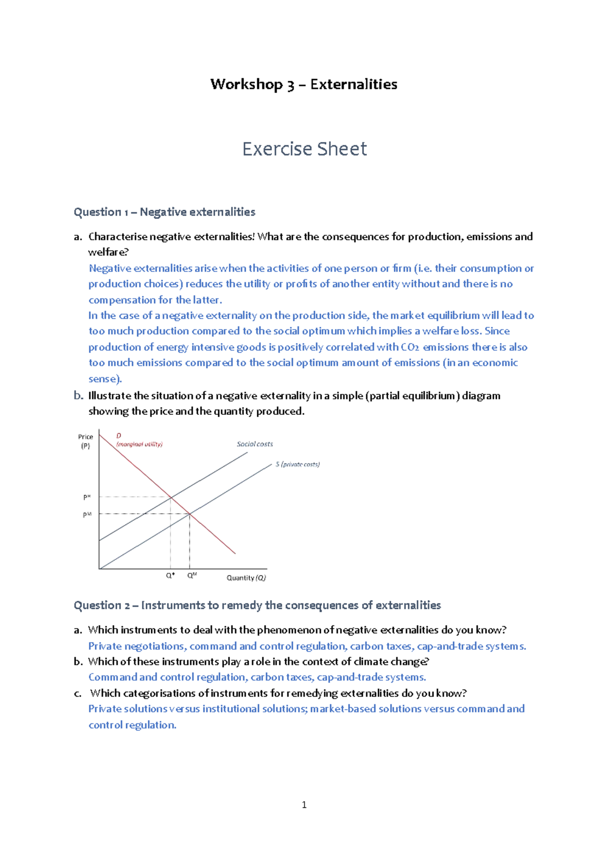 CT3084 Pol Econ Cli Cha - WS03 - Negative Externalities & Solutions ...