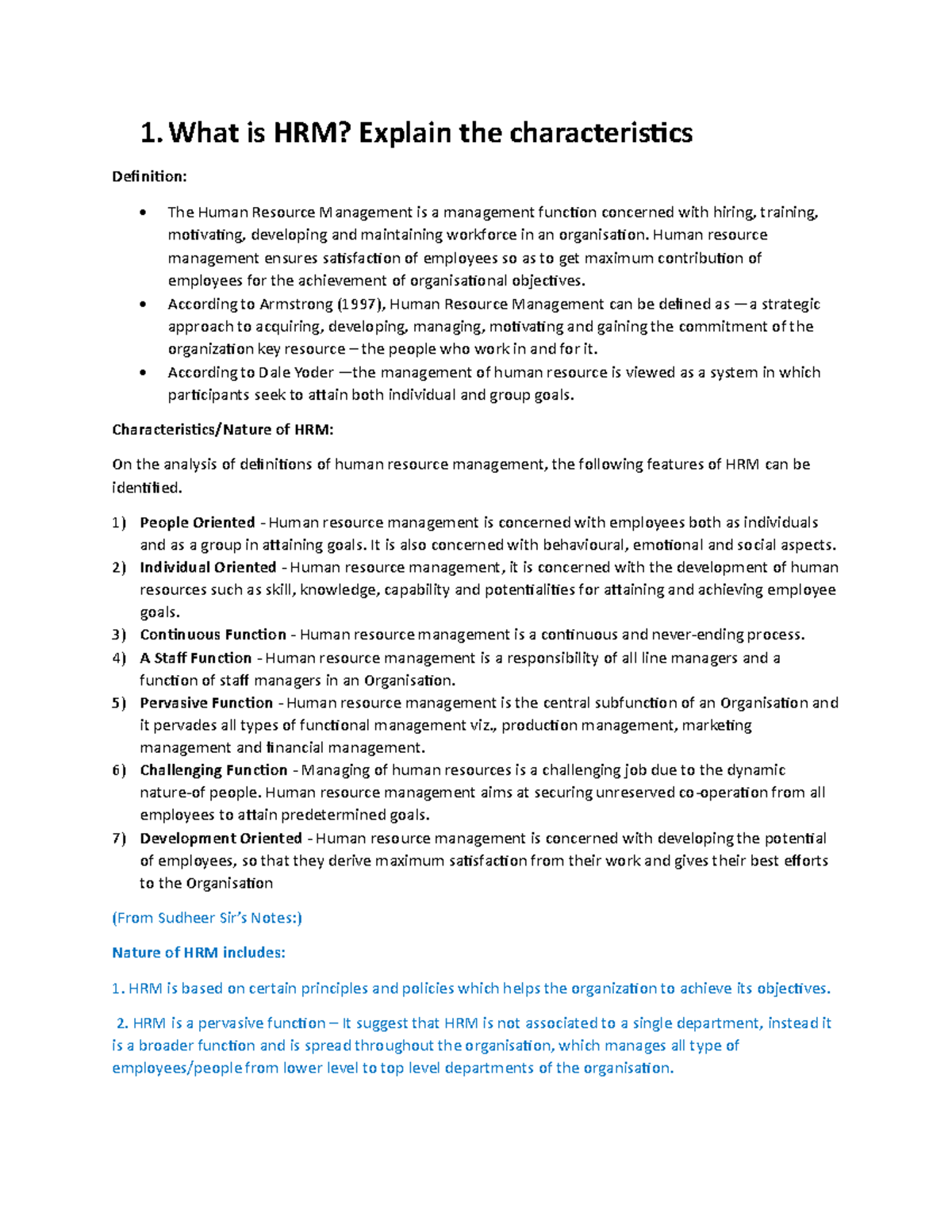 HRM 101: Comprehensive Overview of Human Resource Management Principles ...