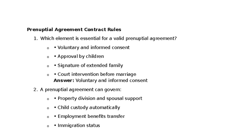 Prenuptial Agreement Contract Rules: Key Elements & Misconceptions ...