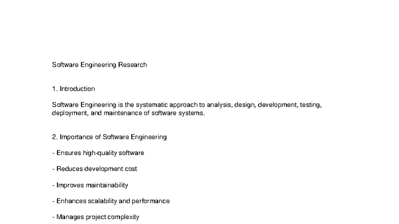 Software Engineering Overview: Key Concepts & Models - Studocu