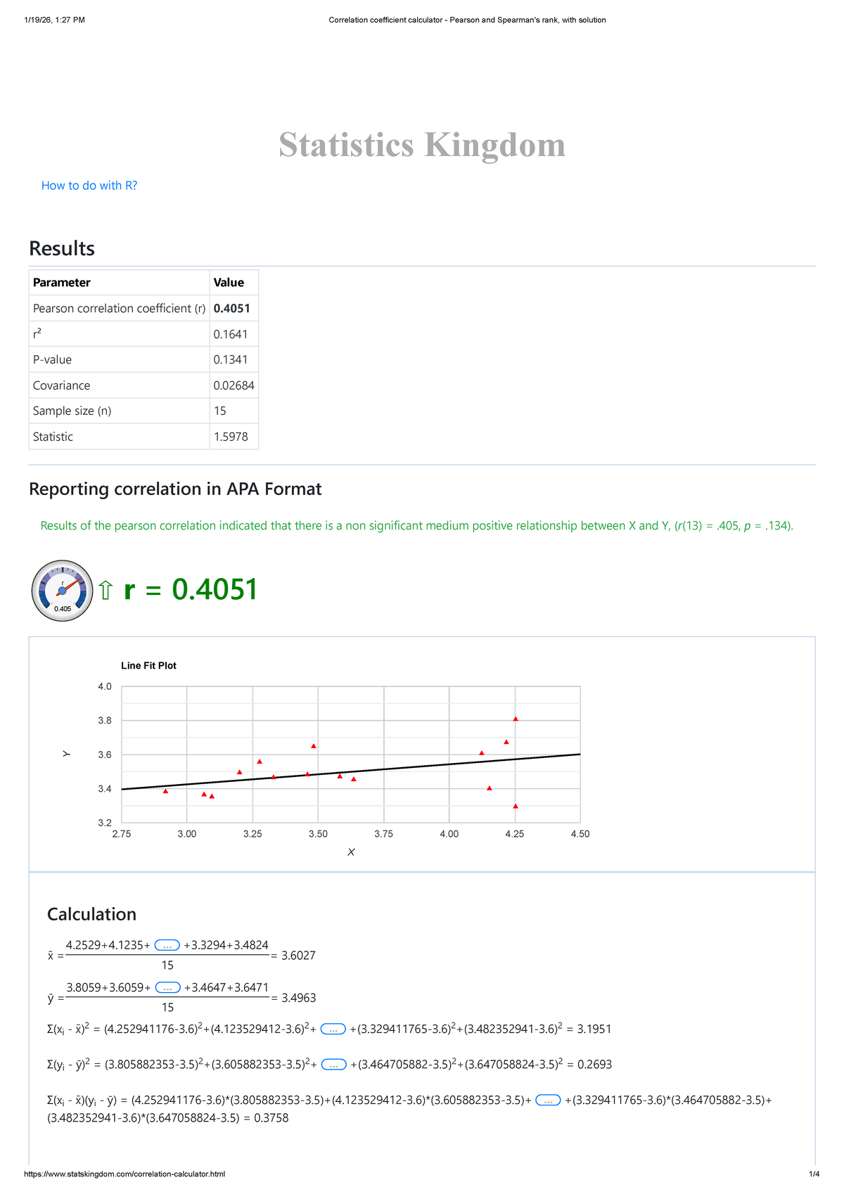 Correlation Coefficient Calculator: Pearson & Spearman's Rank Solutions ...
