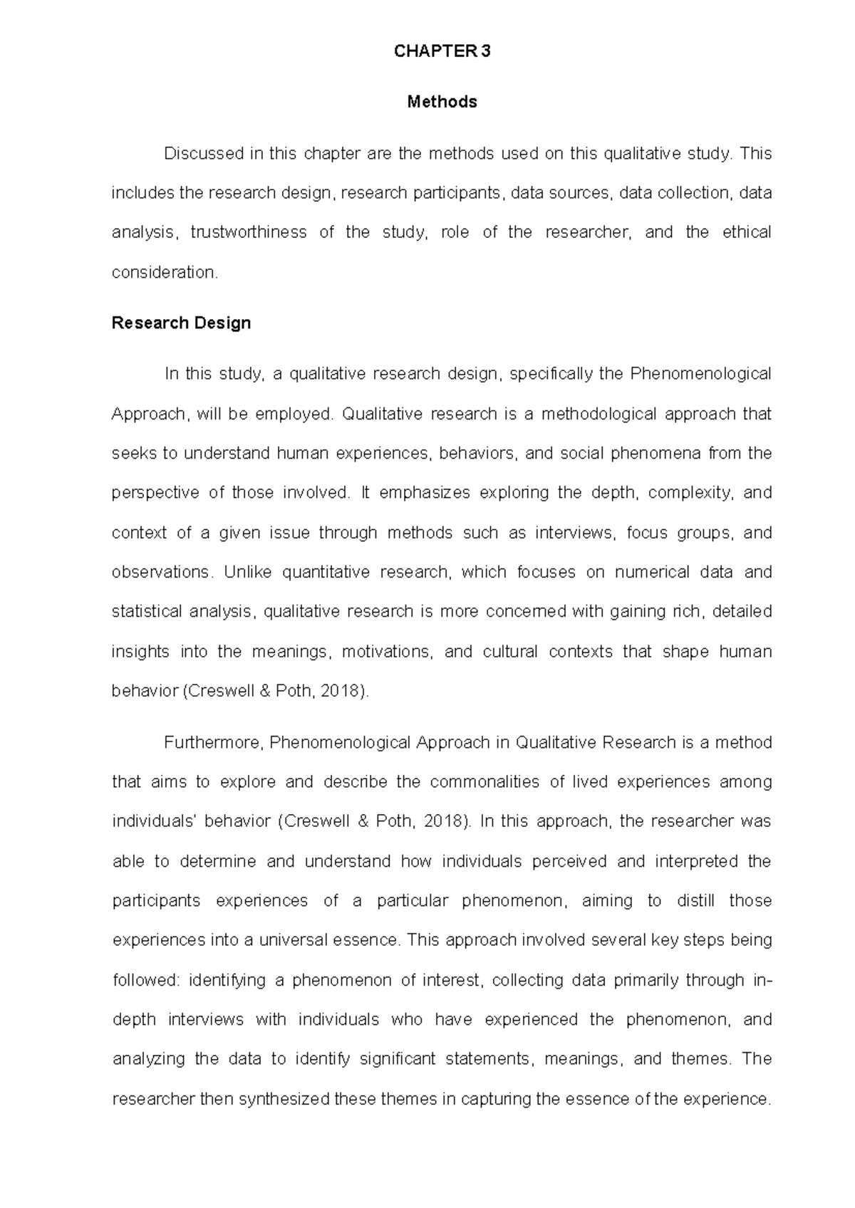CHAPTER 3: Qualitative Research Methods in Commuting Challenges Study ...