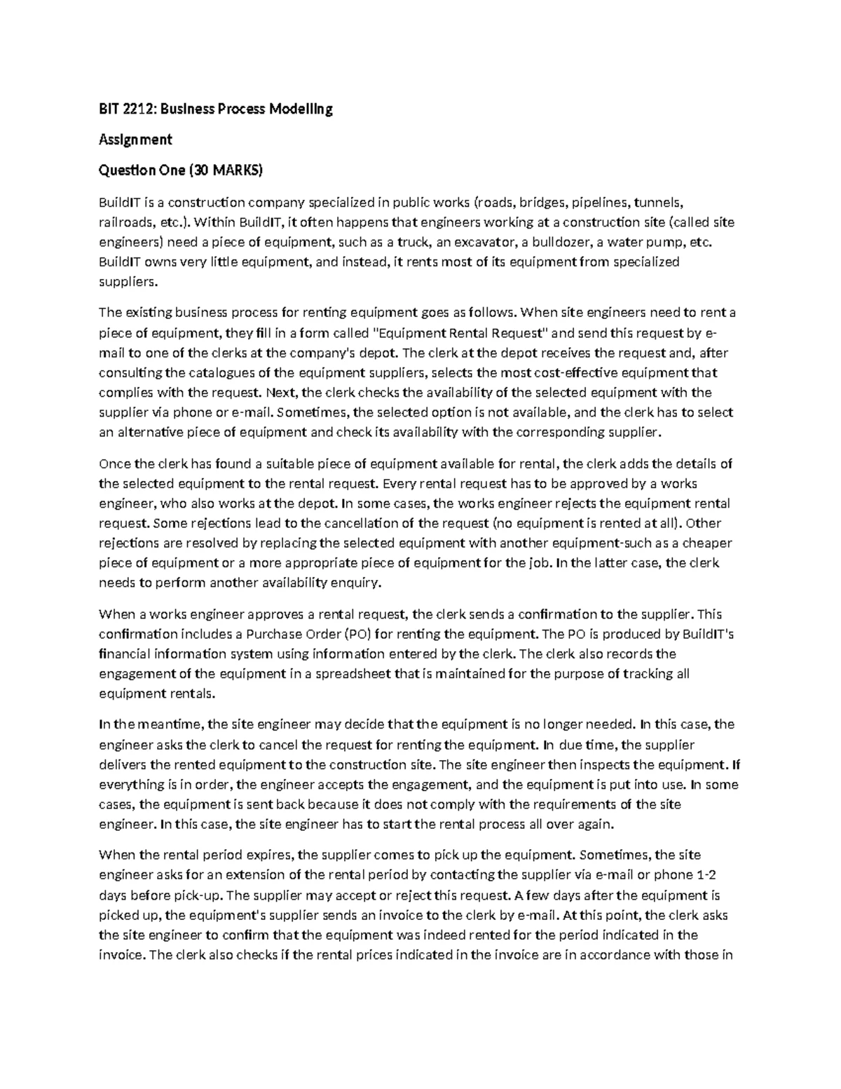 Java course outline for java programing course - BIT 2203 ADVANCED ...