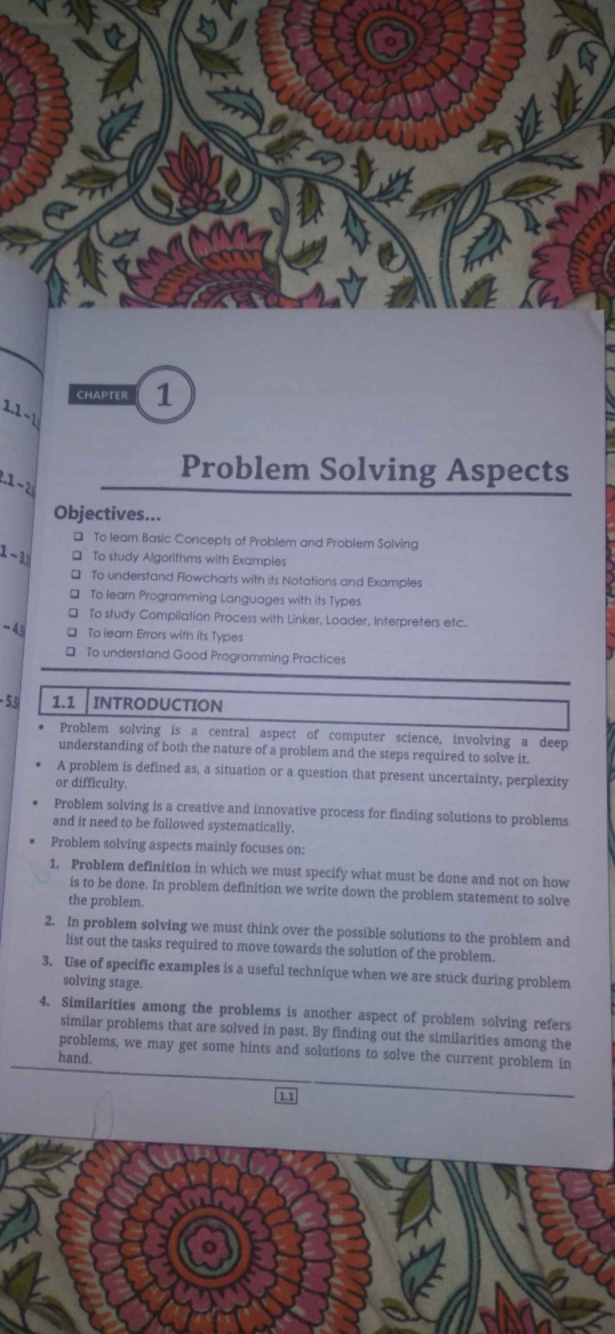 Fy BSc CS - Chapter 1 & 2 Notes: Problem Solving and Algorithms - Studocu
