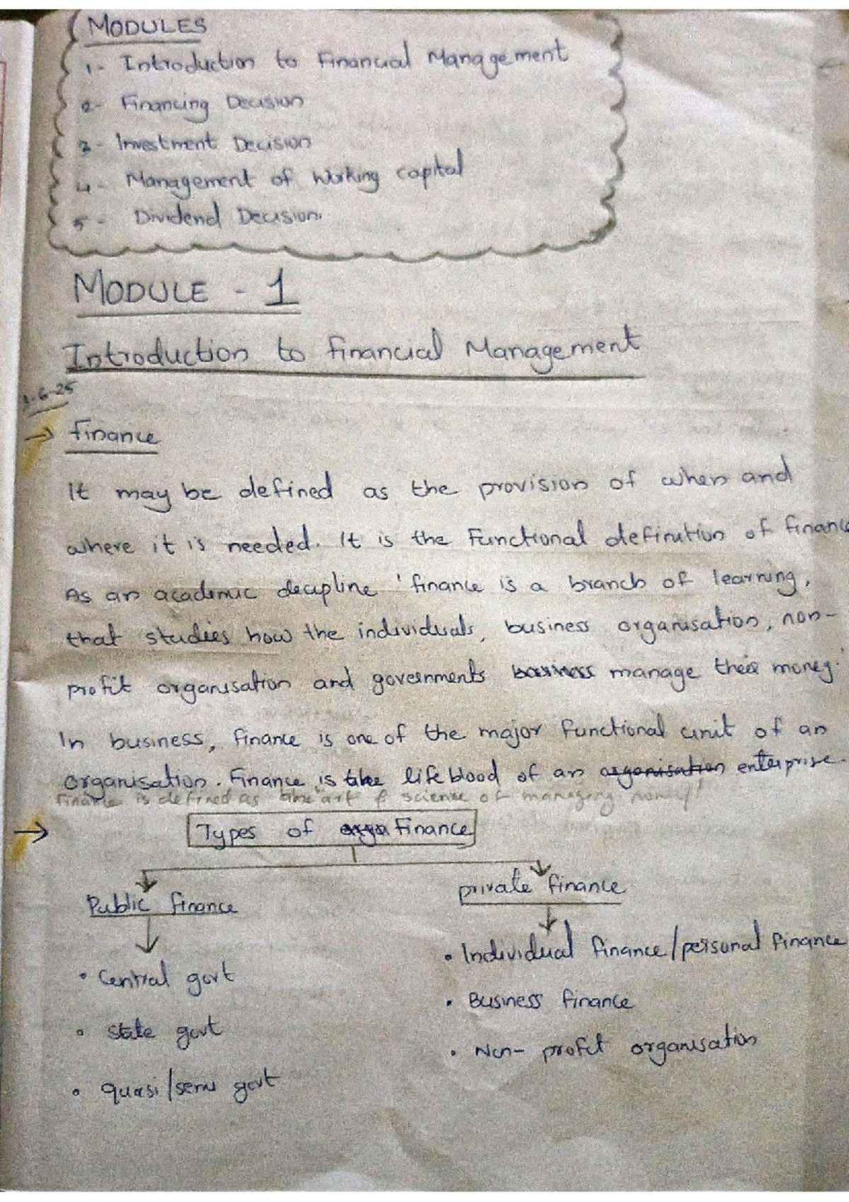 FM 101: Lecture Notes on Financial Management Concepts and Decisions ...