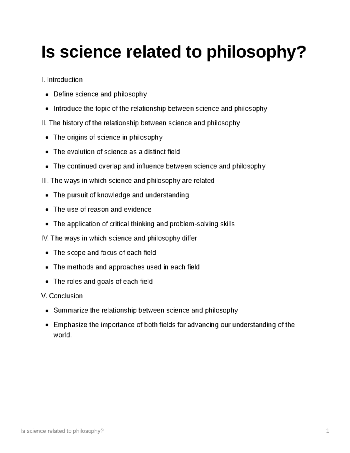 Is science related to philosophy - Introduction Define science and ...