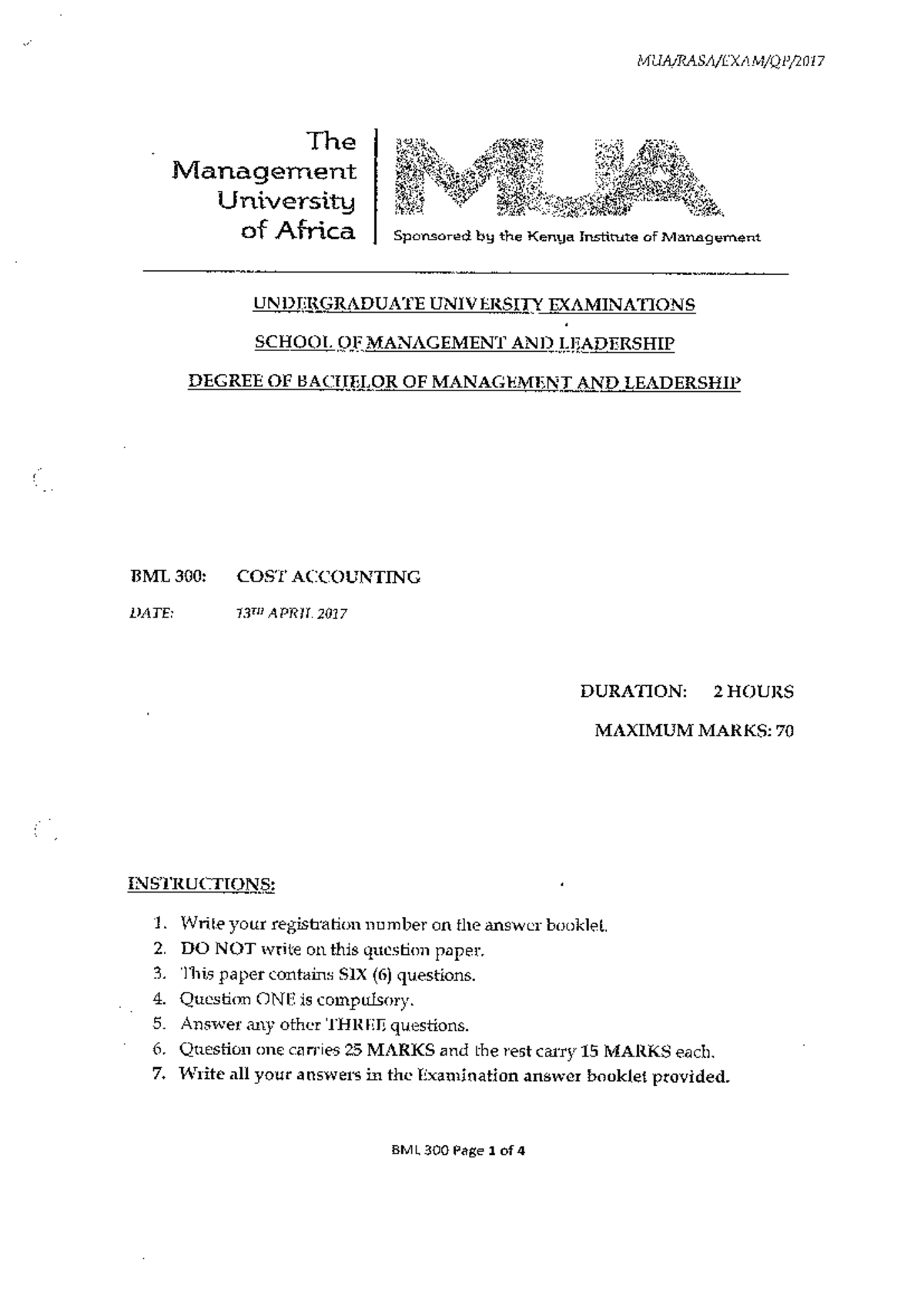 Cost Accounting Exam IV Review Notes - Studocu
