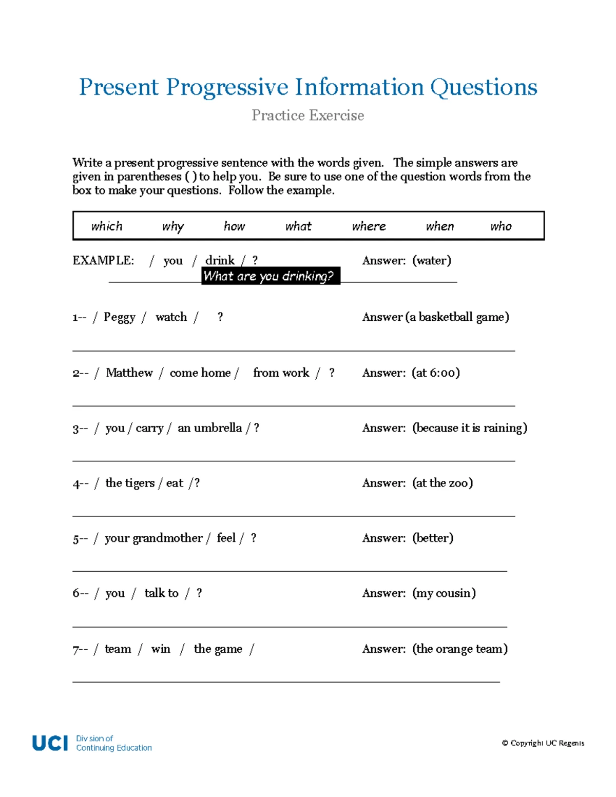 C2M4L1 - Future BE Going To Practice Exercise Completion - Studocu
