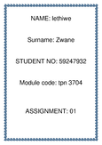 GGH2603 - Unisa - The Interpretation of Maps, Aerial Photographs and ...