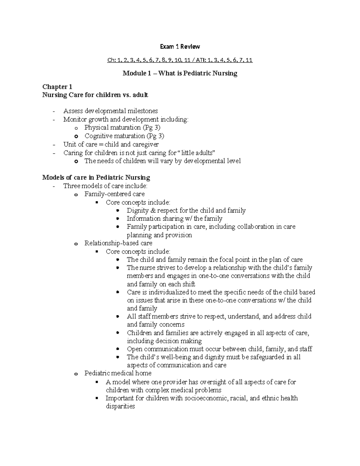 NUR 336 Exam 1 Study Guide - 08 - Exam 1 Review Ch: 1, 2, 3, 4, 5, 6, 7 ...