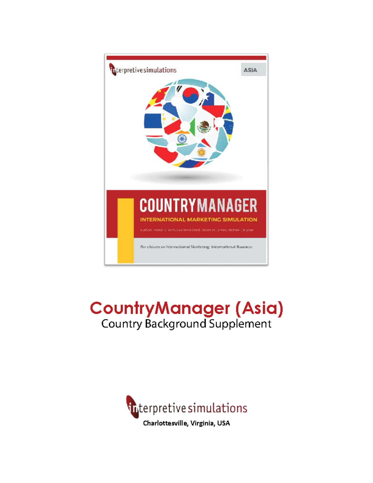 CountryManager (Asia) Country Background Overview and Insights - Studocu