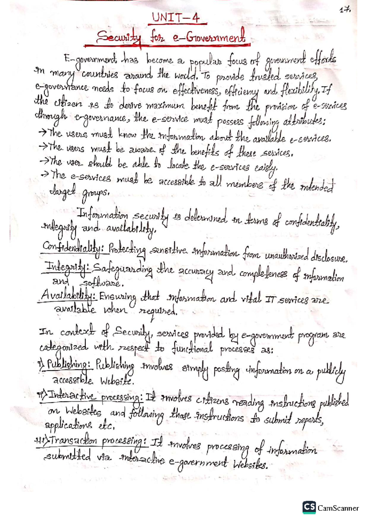 EG UNIT-4: Lecture Notes on Security in Dot Net Technology - Studocu