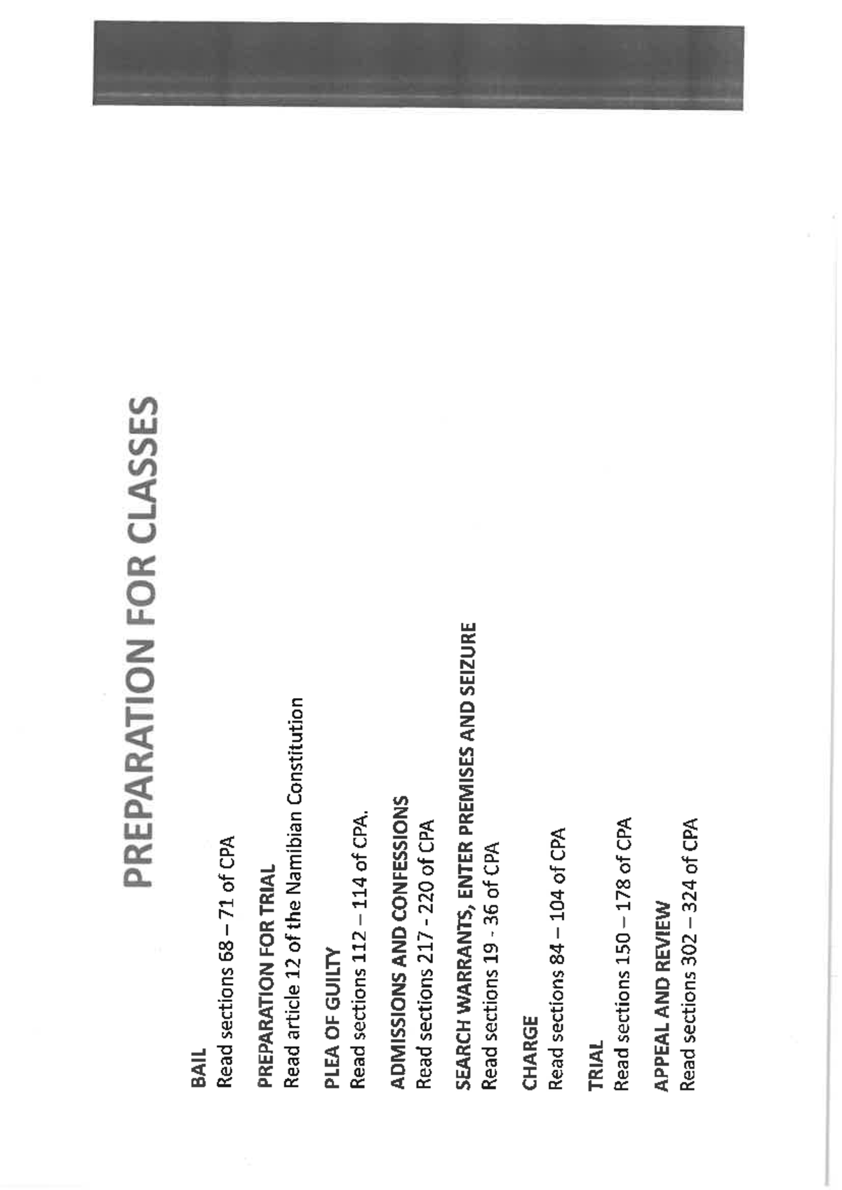 JTC - Criminal Practice Procedure: Bail Application Notes - Studocu