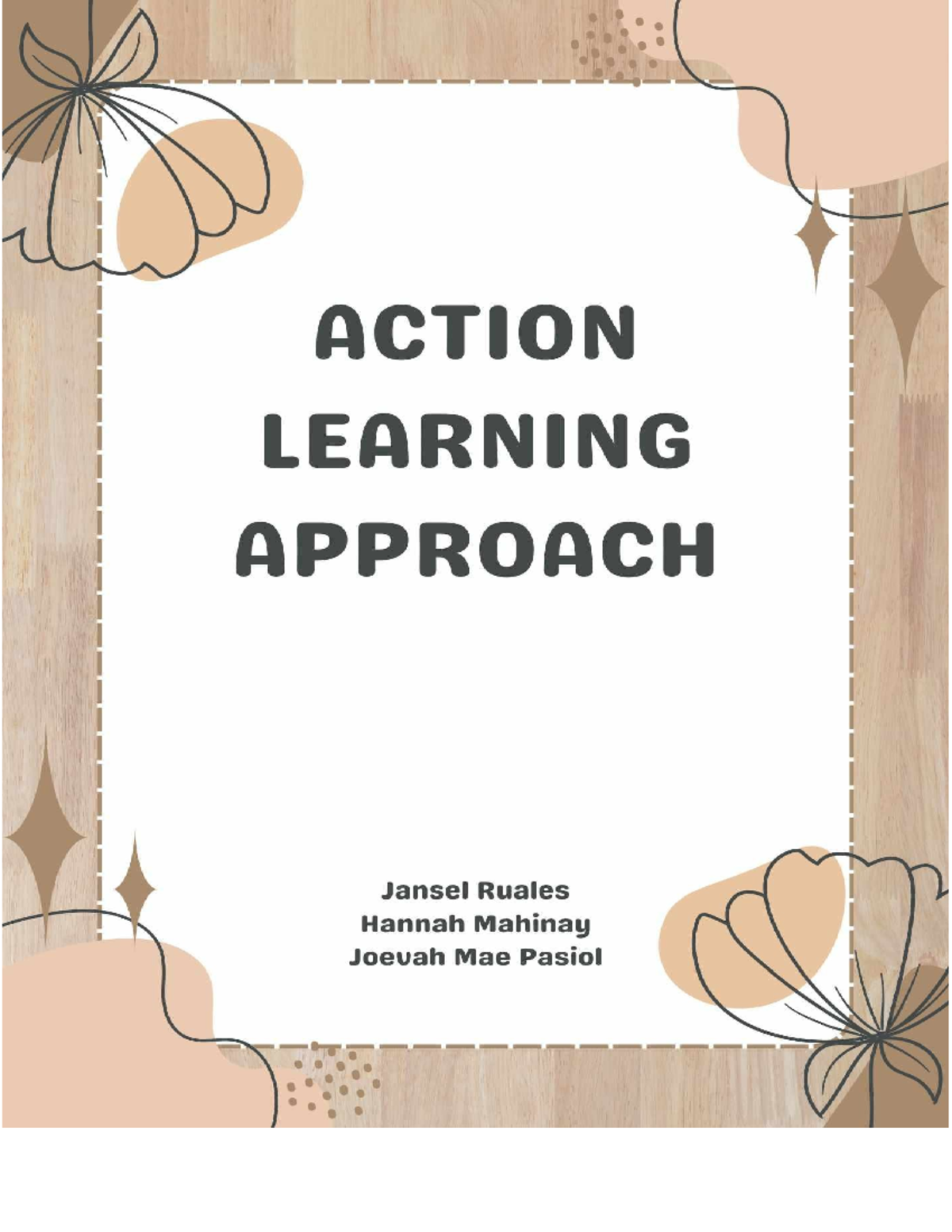 Action Learning Approach: Key Concepts and Applications in Values Ed ...