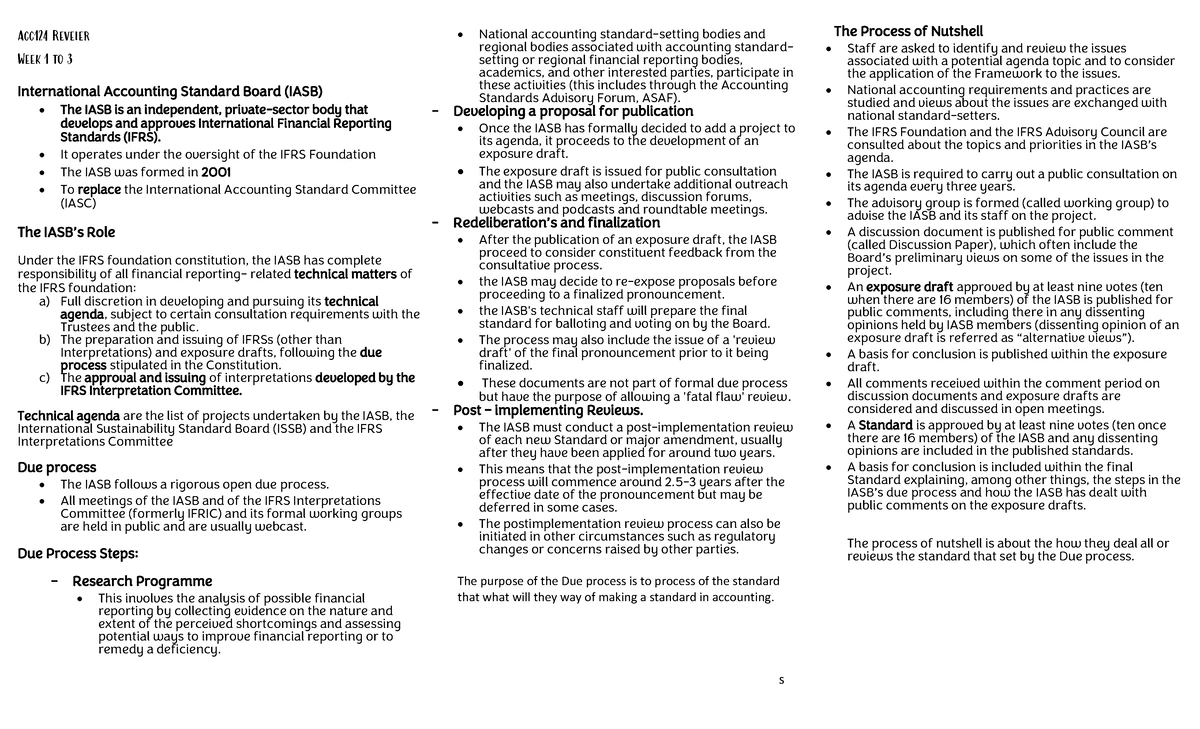CFAS 101 Chapter 5 Reviewer: Key Concepts and MCQ Practice - Studocu