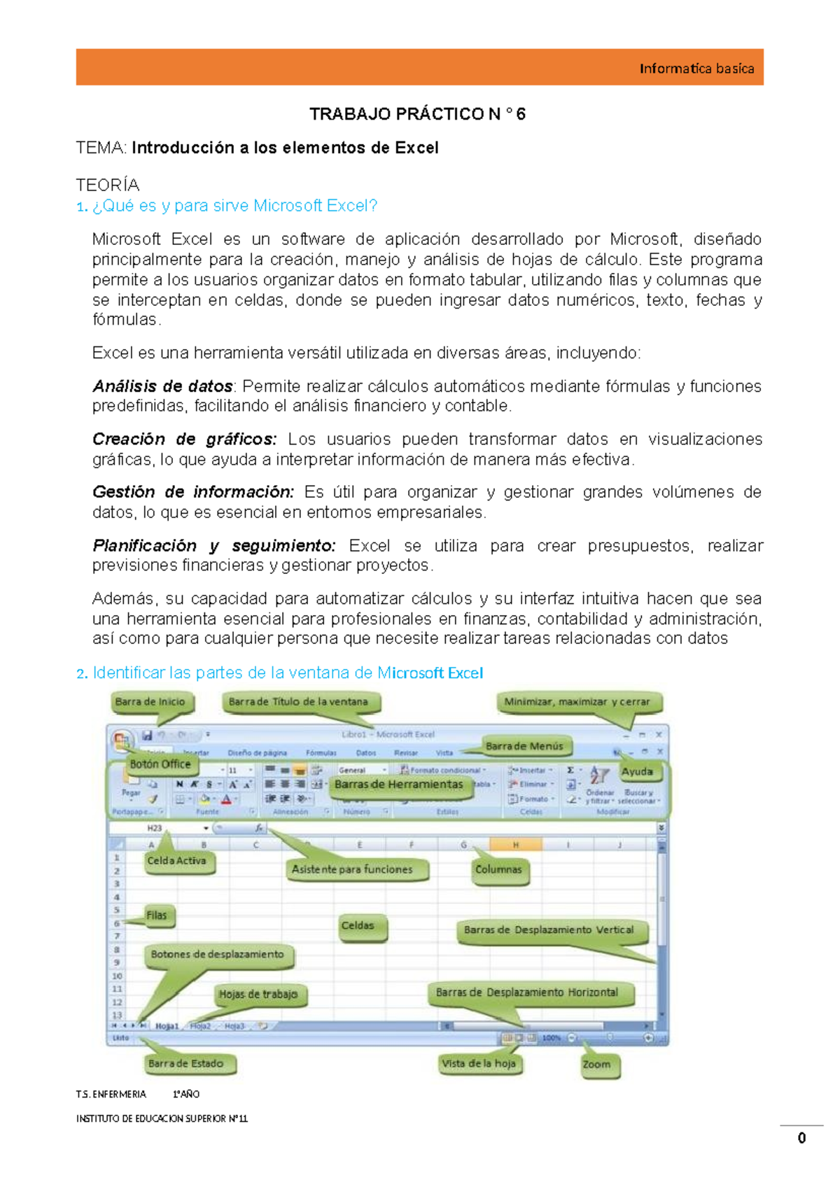 TP6 Venencia Javier - Introducción a Microsoft Excel y Ejercicios - Studocu