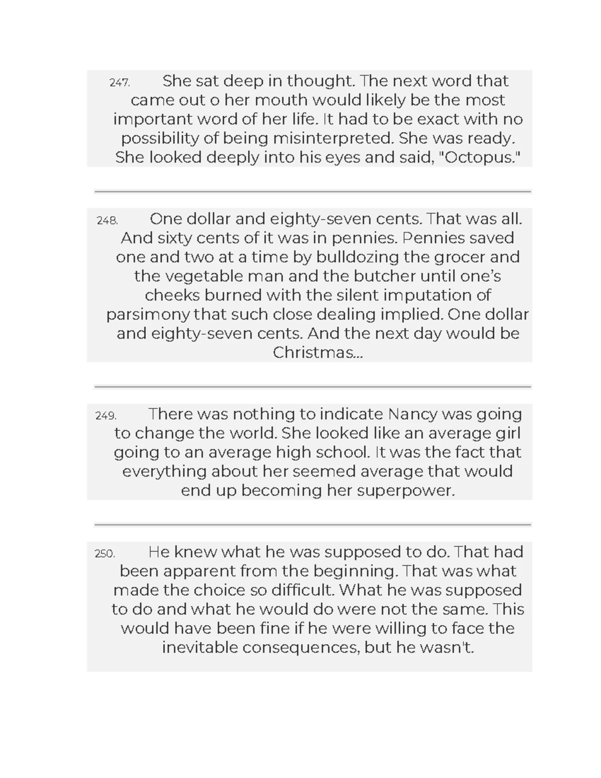 Random Short Story Insights and Descriptions - Studocu