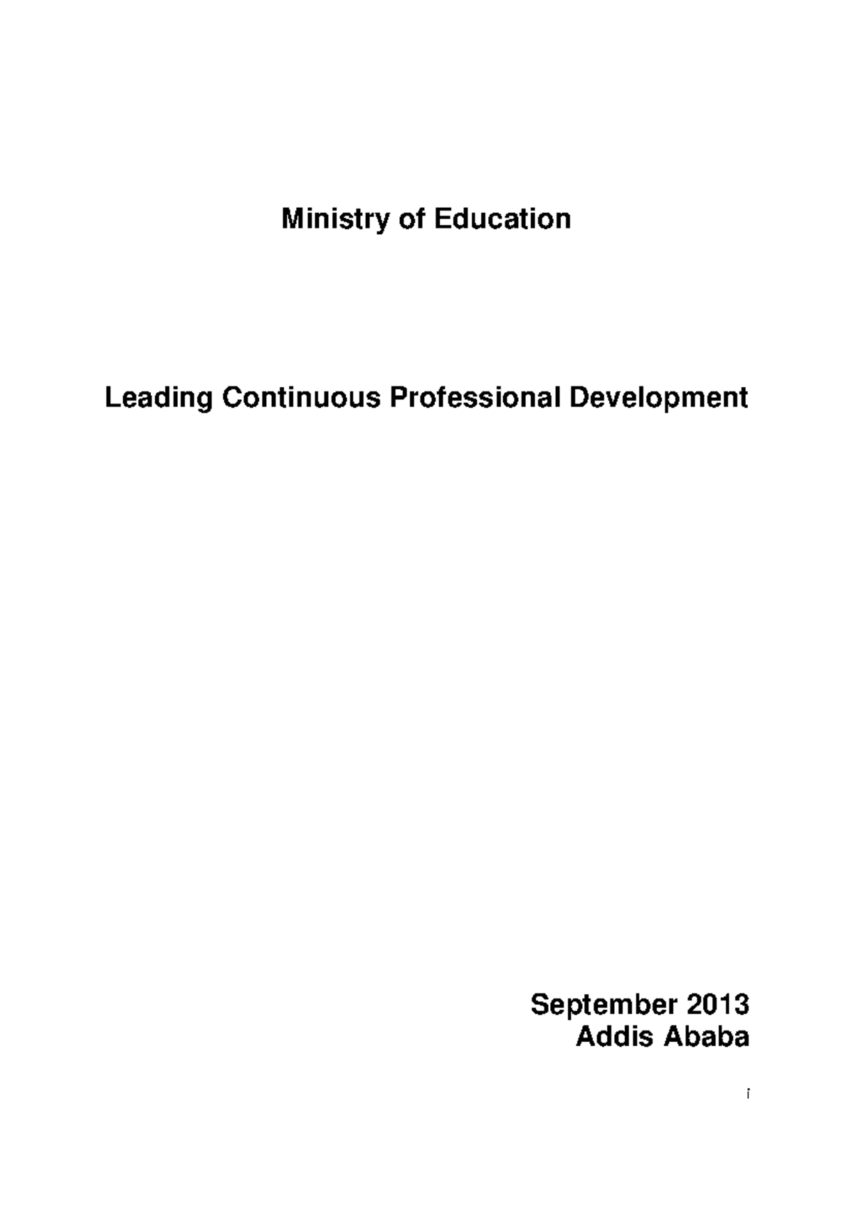 CPD Module: Leading Continuous Professional Development Overview - Studocu