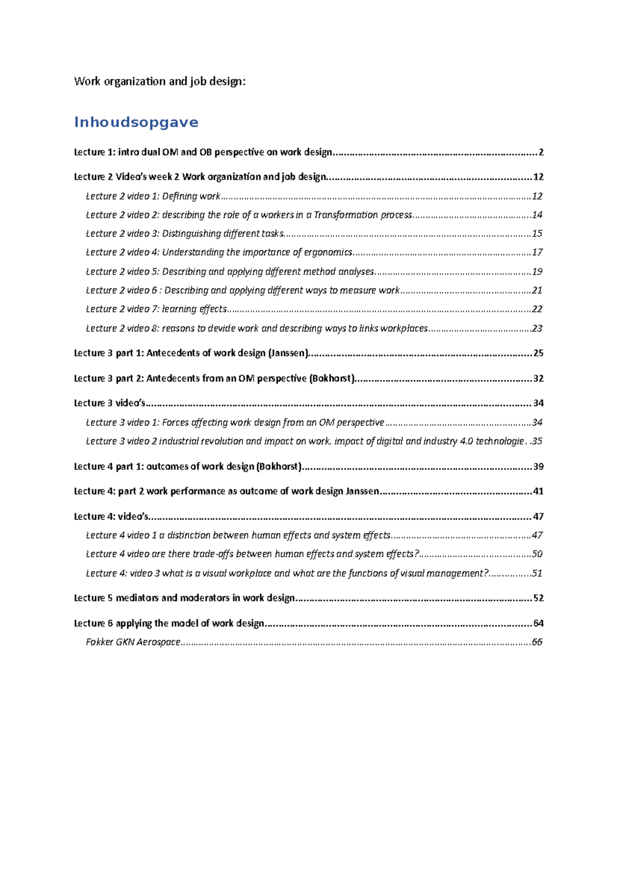 Lectures - DPP Colleges: Work Organization & Job Design Overview ...
