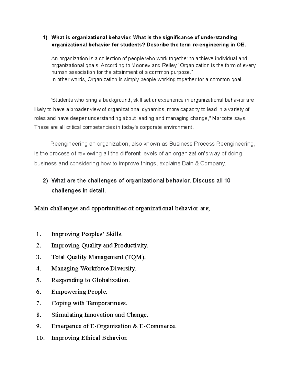 OB(1-28) - Understanding Organizational Behavior and Its Challenges ...