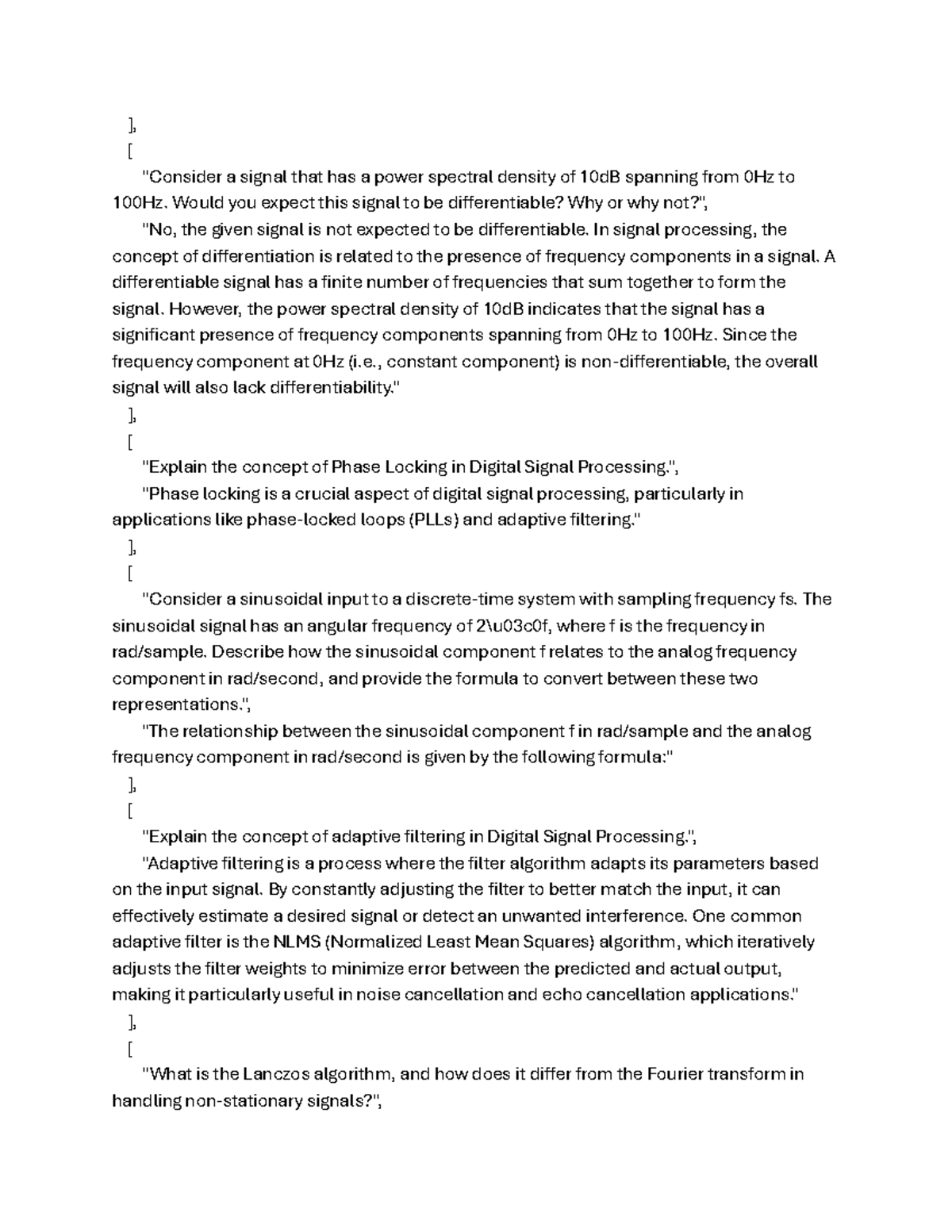Signal Processing (EE 301): Differentiability & Perfect Reconstruction ...