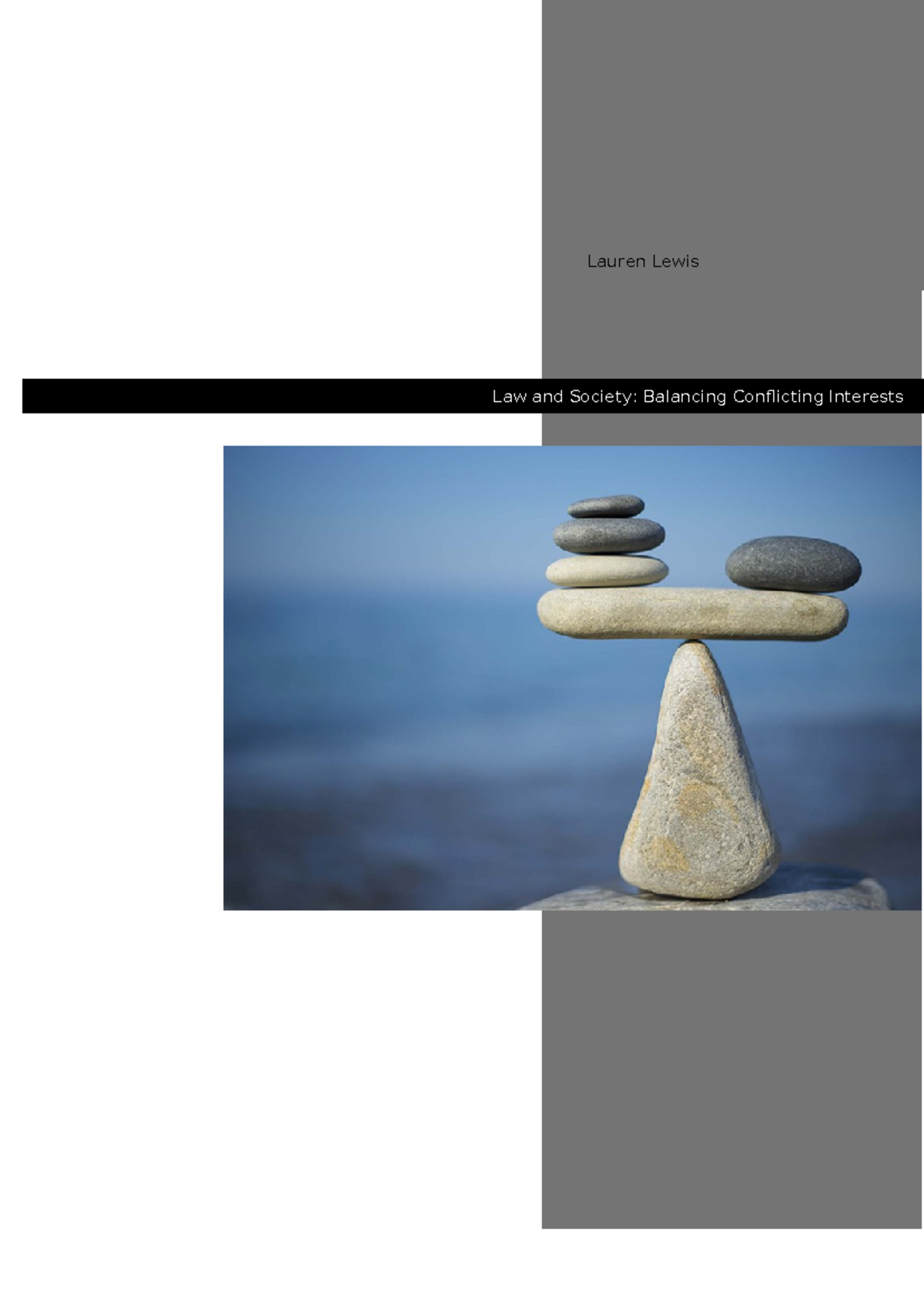 Balancing Conflicting Interests in Law: A Study Guide (Law 101) - Studocu