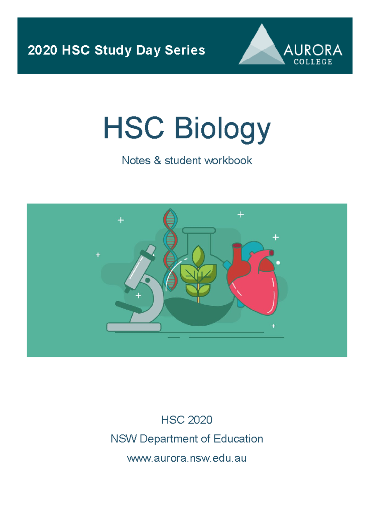Biology HSC workbook - 2020 HSC Study Day Series HSC Biology Notes ...