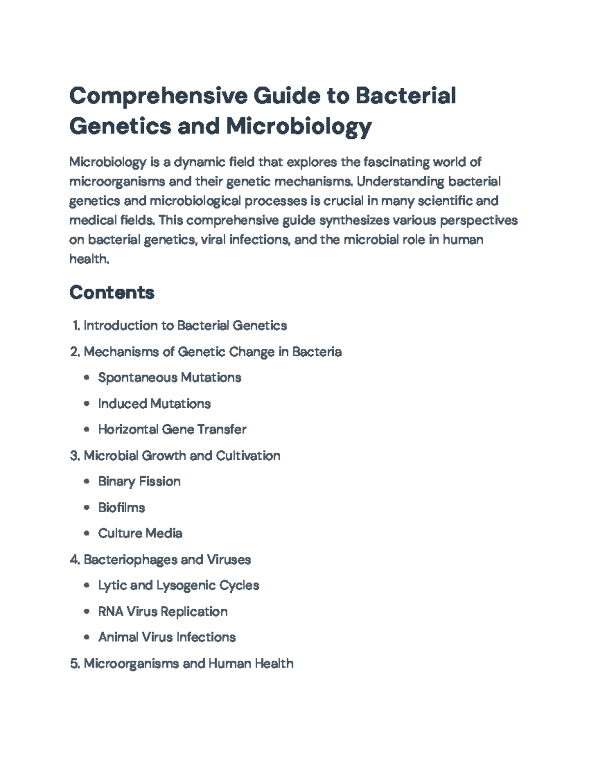 BIO210 Exam 2 Study Guide: Key Concepts of Microbial Growth ...