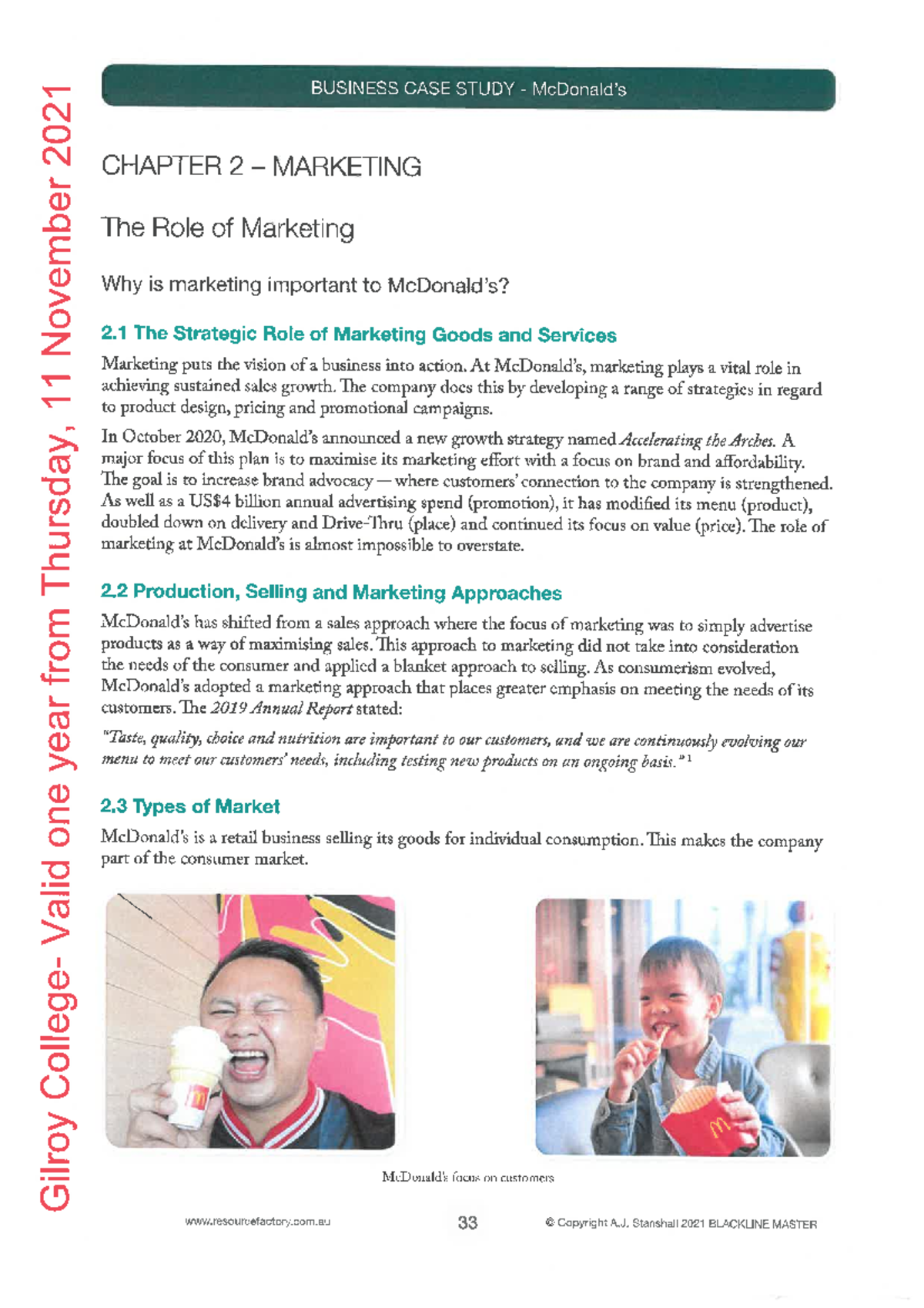 BUSINESS CASE STUDY: MARKETING STRATEGIES AT MCD 2022 - Studocu