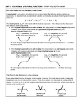 Algebra 2 - Honors - Studocu