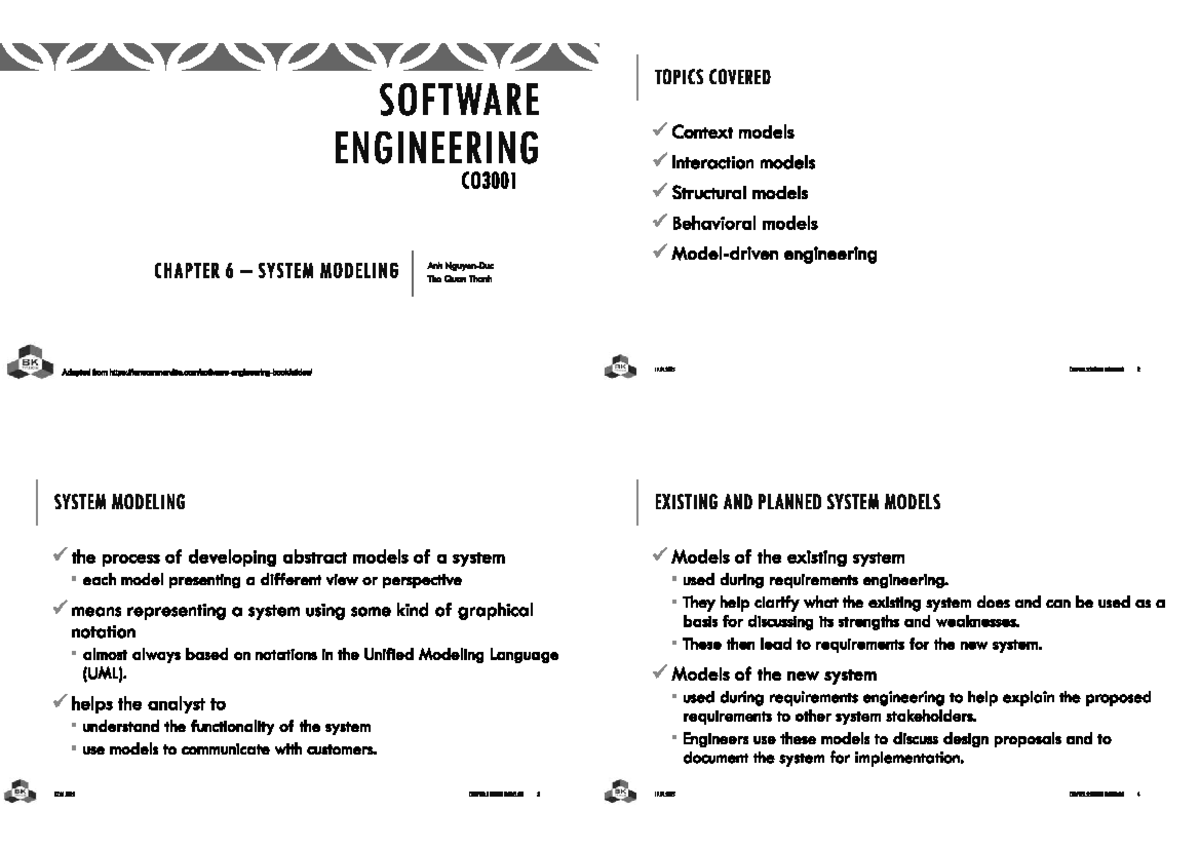 C6 Cheatsheet - Software Engineering - Sem 251 - Studocu