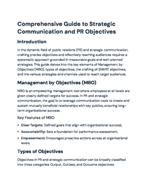 Comprehensive Guide to PR Campaigns: Strategies & Objectives ...