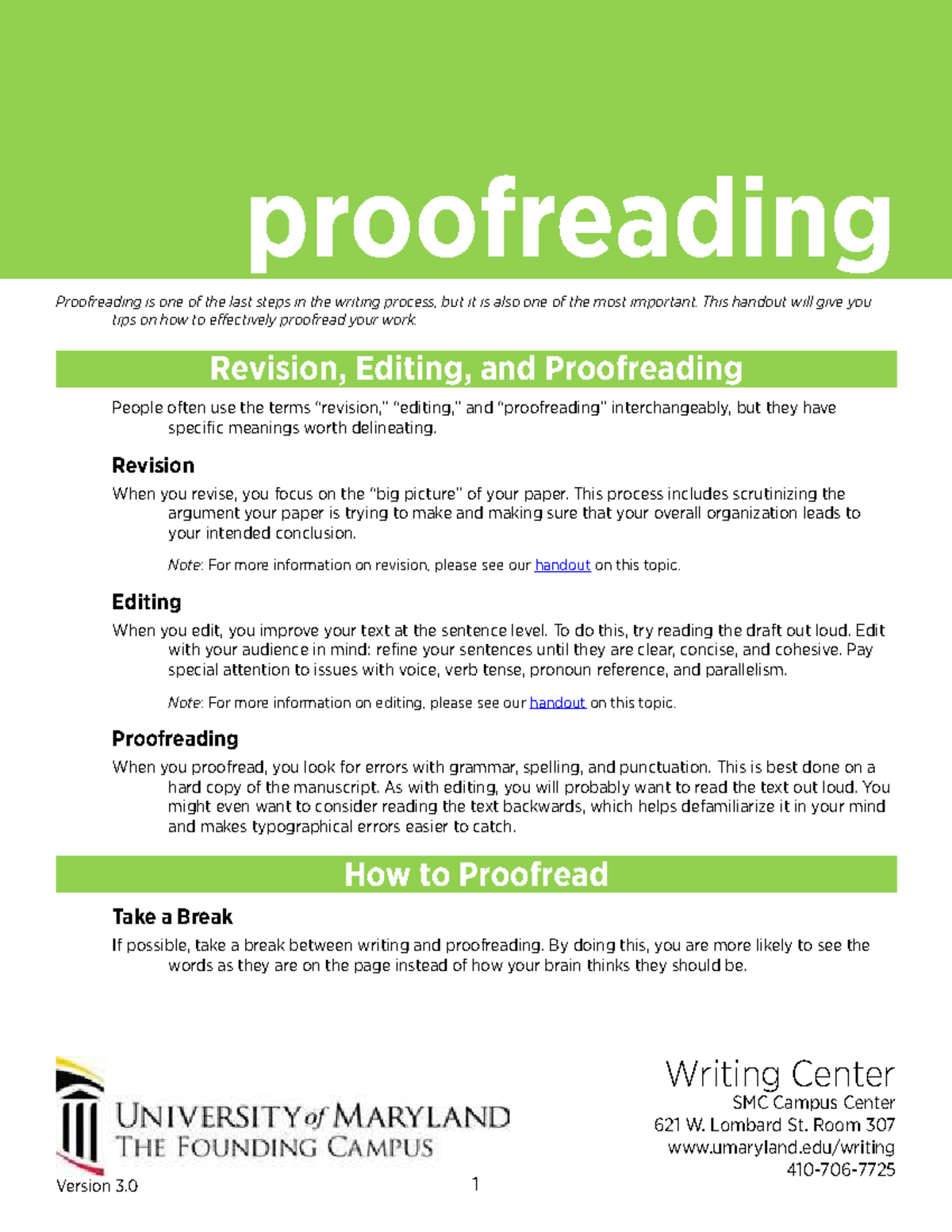Proofreading Tips for Effective Writing - MJ 101 - Studocu