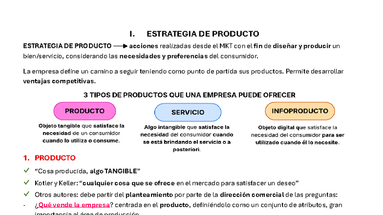 Resumen M3 y M4: Estrategias de Producto y Precio en Marketing - Studocu