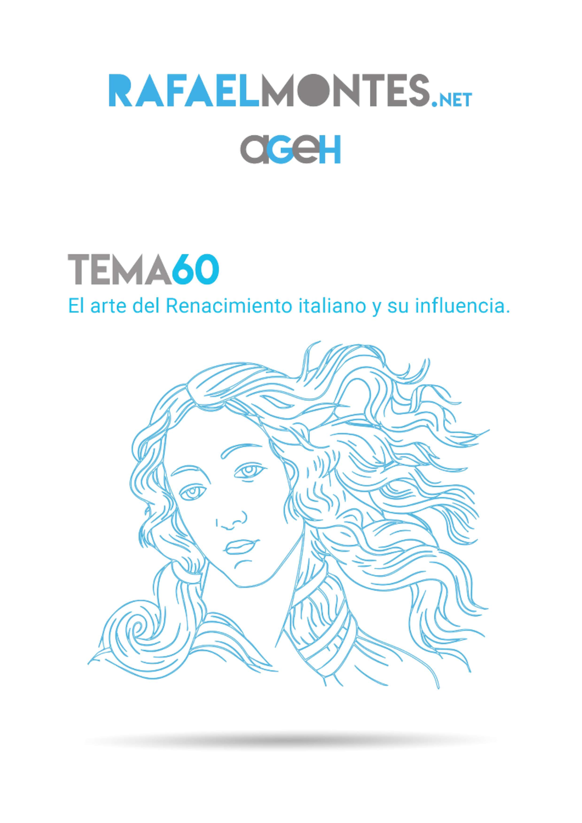 Tema 60: El Arte del Renacimiento Italiano y su Influencia en Europa - Document Preview