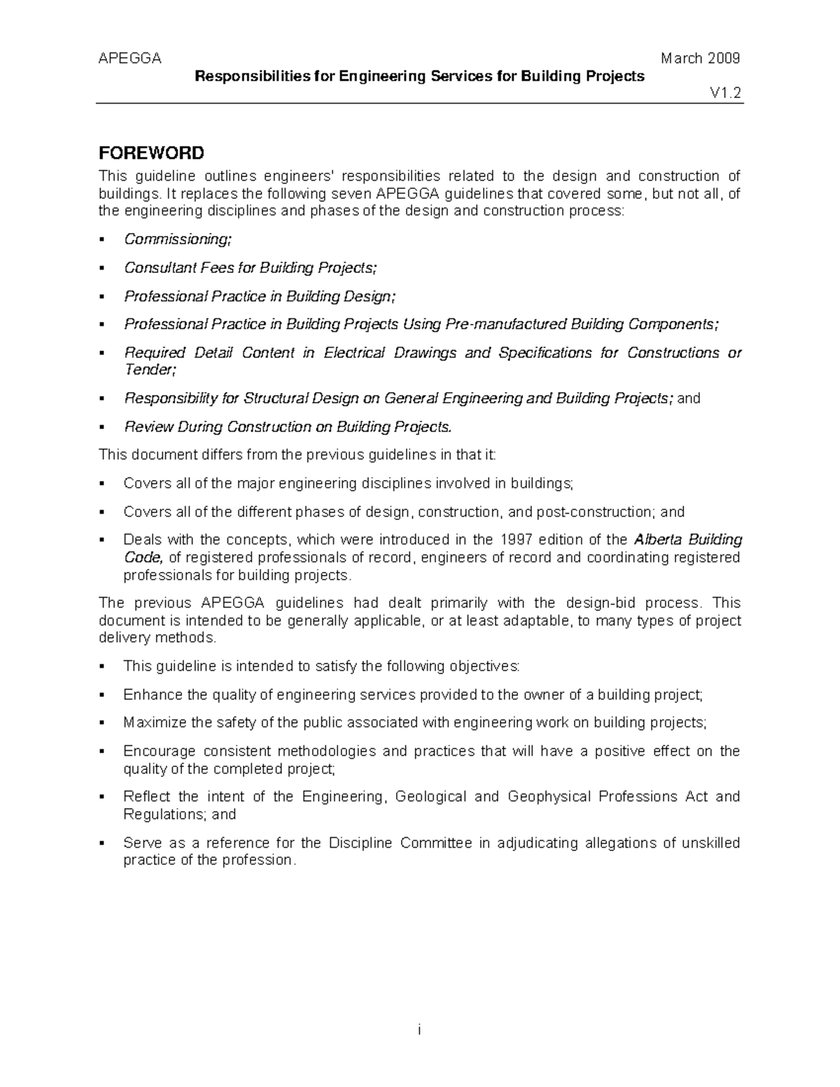 11. Responsibilities for Engineering Services in Building Projects V1 ...