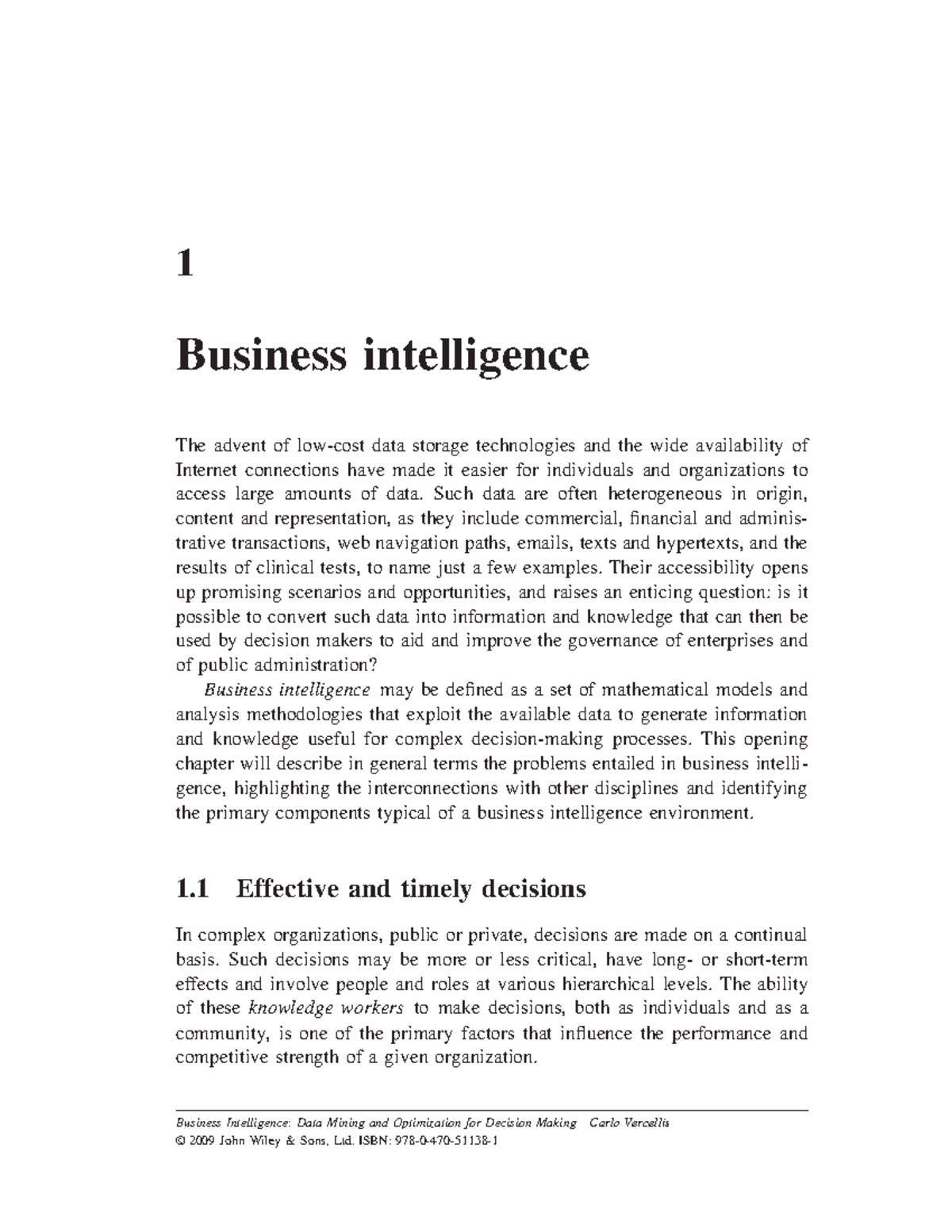 Unit 1: Introduction to Business Intelligence & Decision Systems - Studocu